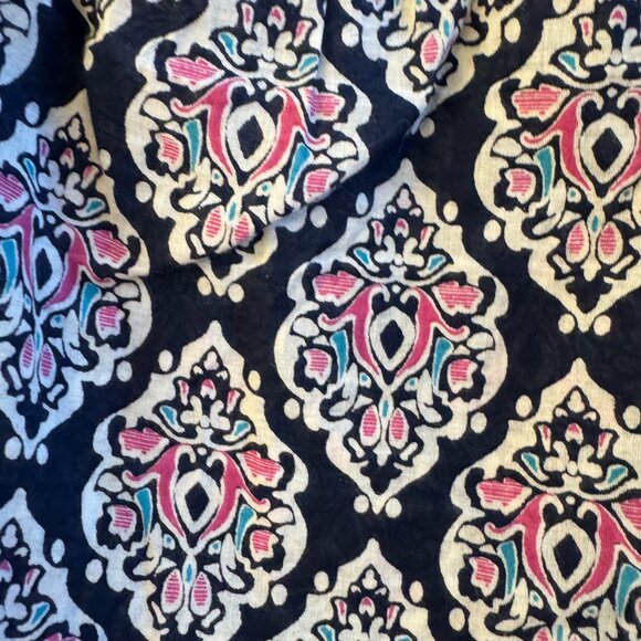 Crown & Ivy long sleeve blouse, women, size M, navy pattern - Picture 2 of 4